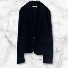 エニィスィス　テーラードジャケット　カジュアル　シンプル　M ブラック　長袖