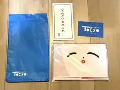 かまわぬ×グランスタ東京コラボ 手ぬぐい ふくらむちゃん ピンクのサムネイル