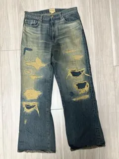 KAMIYA BORO Bootcut Wide Jeans カミヤ ボロ 新品のサムネイル