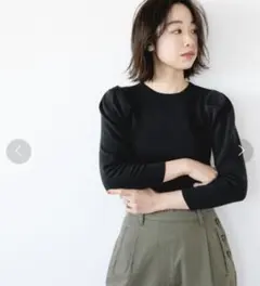 apart by lowrys パフスリーブニット 長袖　ニット