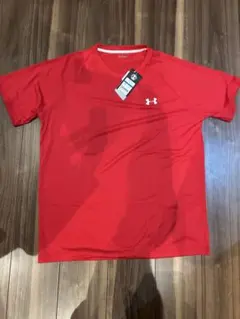 【新品タグ付】アンダーアーマー トレーニングウェア Tシャツ レッド XLサイズ