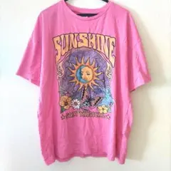 SHEIN ピンク Tシャツ 11-12Y サンデザイン