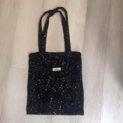 Uhr トートバッグ　スパンコール