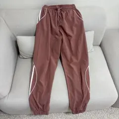 S ジョガーパンツ ピンク サイドライン