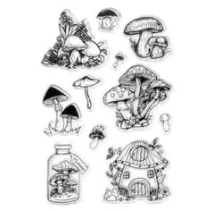 クリアスタンプ1761：キノコ⑤《おまとめご購入で20%OFF！》