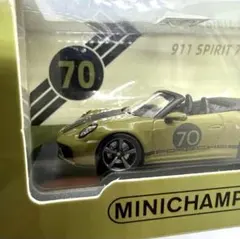 ミニチャンプス 1/64 ポルシェ 911 spirit 70 992のサムネイル