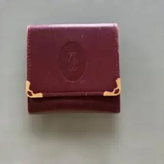 Cartier コインケース バーガンディ
