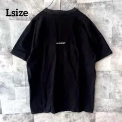 NO COFFEE Lsize 半袖Tシャツ 刺繍ロゴ ヘヴィウエイト 黒