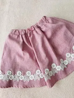 anyFAM♡ピンクレース　スカパン.スカート　サイズ110 美品
