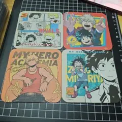 ヒロアカ アートコースター ライバル 爆豪勝己 緑谷出久　４点