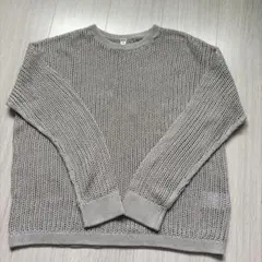 UNIQLO グレー XL⭐︎美品☆サマーニット⭐︎即日発送