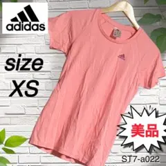 adidas アディダスTシャツ ピンク XS スポーツインナー ウェア