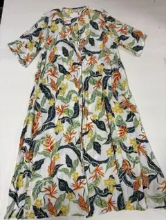 ♡美品♡kahikoカヒコ/フラワープリント 半袖/羽織り/ガウンワンピース