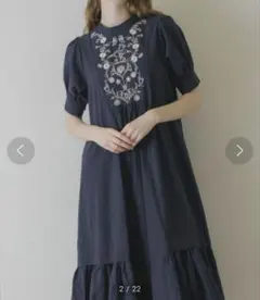新品未使用】dium. Embroidery Cotton One Piece - メルカリ