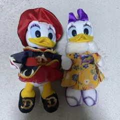 ディズニーランド 36周年 ドナルド デイジー ぬいば ぬいぐるみバッジ