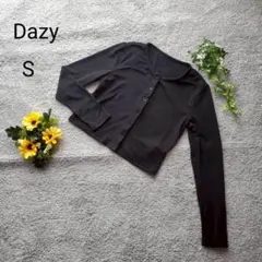 Dazy デイジー クロップド カーディガン ブラック Sサイズ 上品 キレイめ