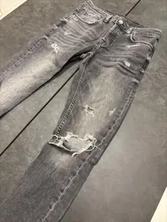 ZARA MAN グレー ダメージデニム