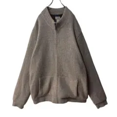 【L.L.BEAN】エルエルビーン ドライバーズニット フルジップ 裏地チェック