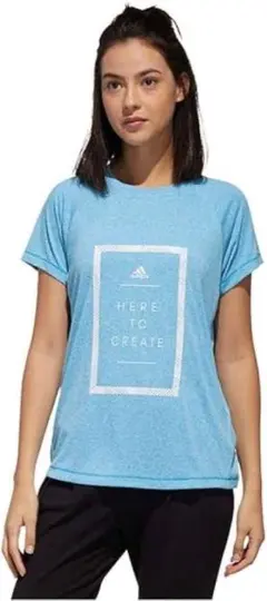 ★新品未使用 Adidas アディダスブルー Tシャツ 速乾 M