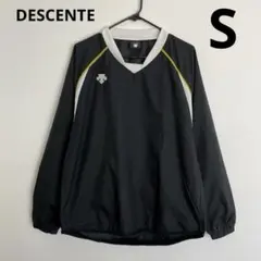 デサント ピステトップ Vネック 黒 S 薄手 一枚仕立て スポーツ