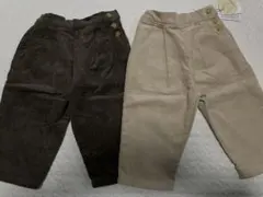 テータテート コーデュロイ コールタックパンツ 80cm 2点セット