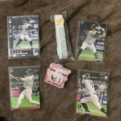 中村晃 6点セット応援グッズセット カード4枚 バッジ シリコンバンド
