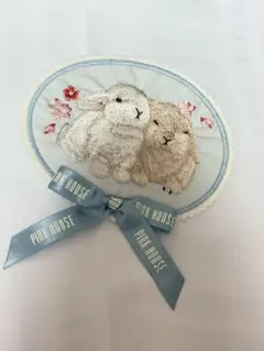 ピンクハウス たくし上げ ワッペンワンダフルワールド うさぎコサージュ セット ピンクハウス たくし上げ ワッペンワンダフルワールド うさぎ