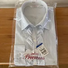 Precious ストライプ フリルブラウス 09 長袖