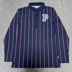 プーマ　ゴルフウェア　長袖　ポロシャツ　Lサイズ　ストライプ