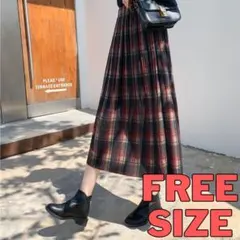 チェックスカート 柄スカート デート オフィス 春服 秋服 ミモレ丈 お出かけ