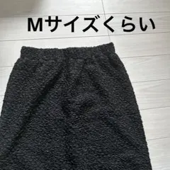 黒　タイトスカート　ウエストゴム　裏地なし