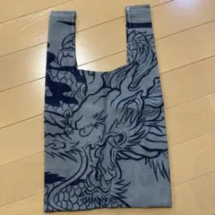 ハンドメイド　手ぬぐいリメイクエコバッグ　龍のサムネイル