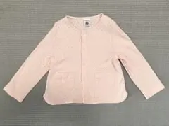 【美品】プチバトー　PETIT BATEAU カーディガン 24m ピンク