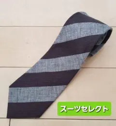 MORLES ストライプネクタイ ブラウン