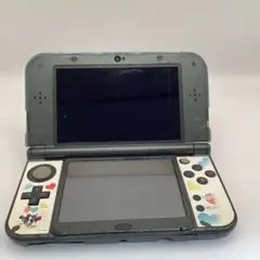♡ New 3DS LL グレー カスタムシール付き　【ジャンク品】