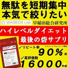 夏セール❗️ハイレベル✨早稲田総合研究所 ダイエットサプリ ダブルバスター等にものサムネイル