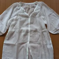 ROPÉ PICNIC ホワイト五分袖チュニック