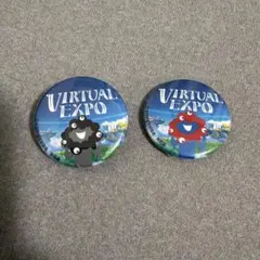 ミャクミャク・黒ミャク 缶バッジ 2個セット