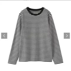 無印　天竺編みクルーネック長袖Ｔシャツ