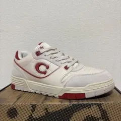 COACH 靴スニーカー ホワイト レッドCEW29