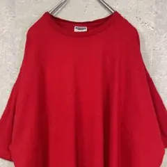 USA製　JERZEES 無地　シンプルワンポイント刺繍古着Tシャツ2XL J1