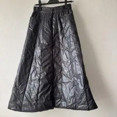 新品★オシャレ防寒★キルティングロングスカート
