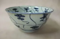 古い 中国染付茶碗 青華 鉢 経年貫入 古碗 古玩 古美術 時代物 骨董品