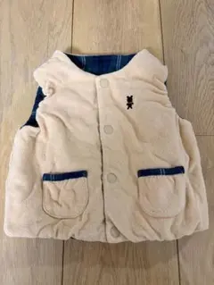 MINIHOUSE ベビーベスト ベージュ