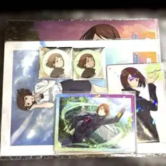 アニメーション　呪術廻戦展　家入硝子　缶バッジ　クリアカード　クリアファイル