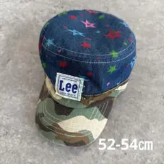 Lee キッズ キャップ 星柄 カモフラージュ　52-54㎝