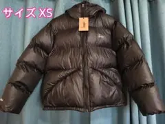 Stüssy ブラック/グレー ラベル付き ダウンジャケット 刺繍 XS 6