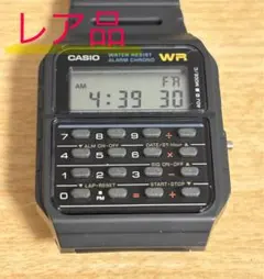 【新品未使用】レア 枠なしCASIO デジタル腕時計 ブラックCA-53W-1Z