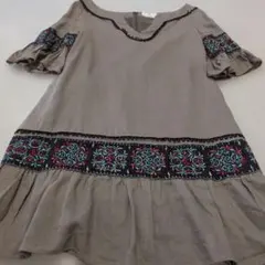 グレースクラス　刺繍ワンピース