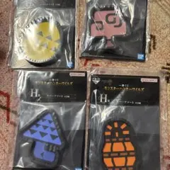 一番くじモンスターハンターワイルズH賞ラバーアソートセット 4点